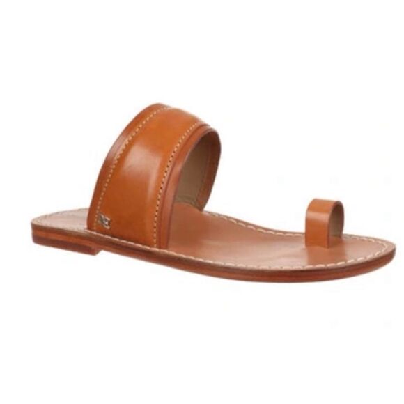 Sam Edelman Margit Toe Loop Sandal In Natural Custom/saddle Size 8 - Picture 2 of 8